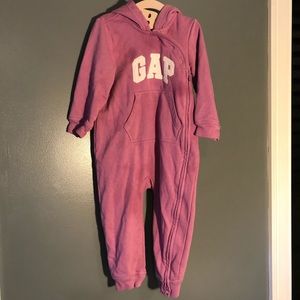 GAP baby onesie sweatsuit with hood